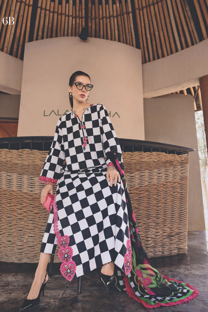 Checkered Charm Noir