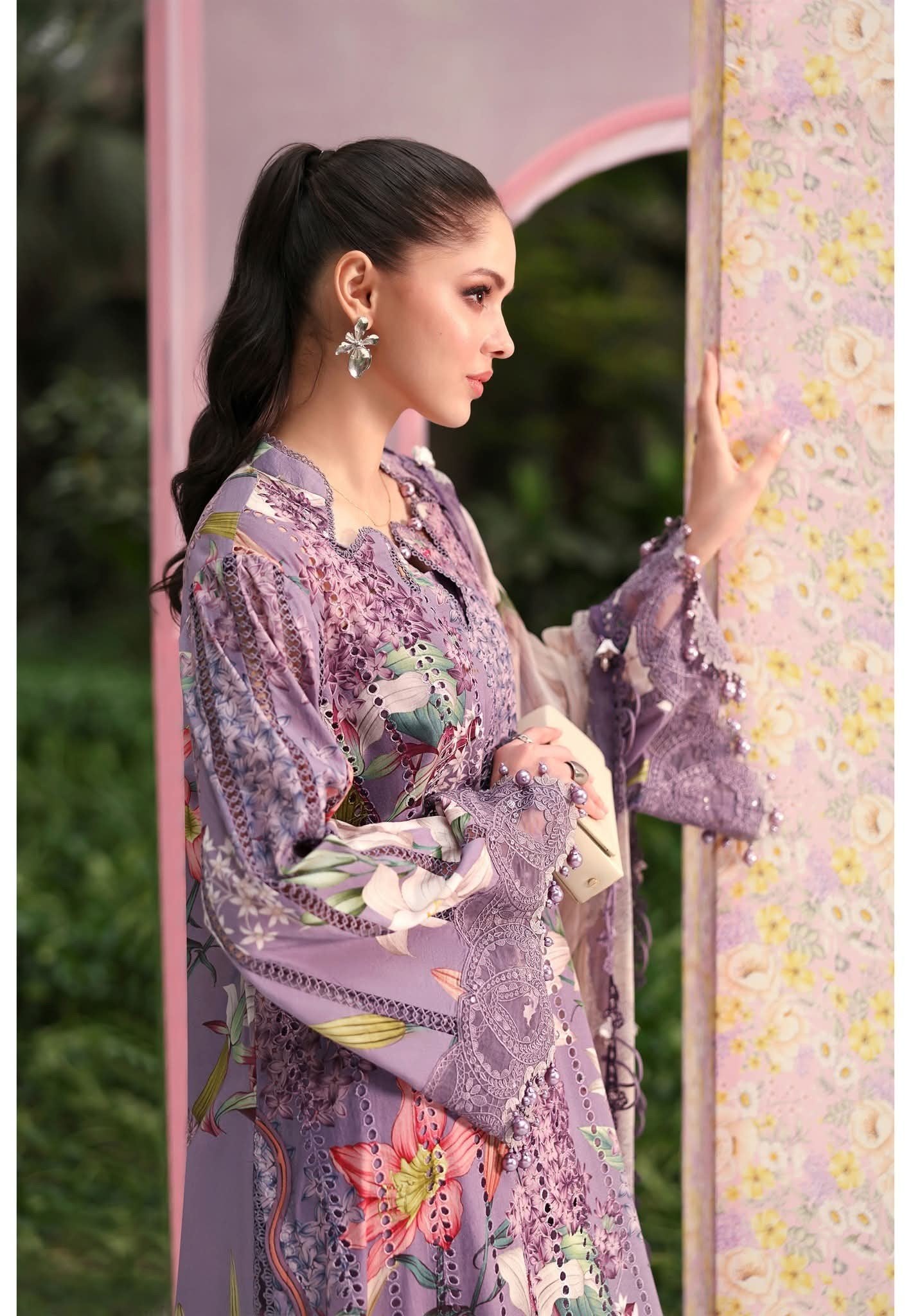 3 Piece Stitched Embroidered Lawn Suit
