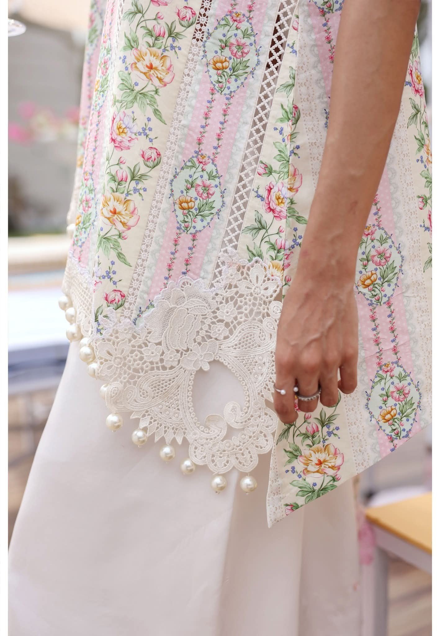 3 Piece Unstitched Embroidered Lawn Suit