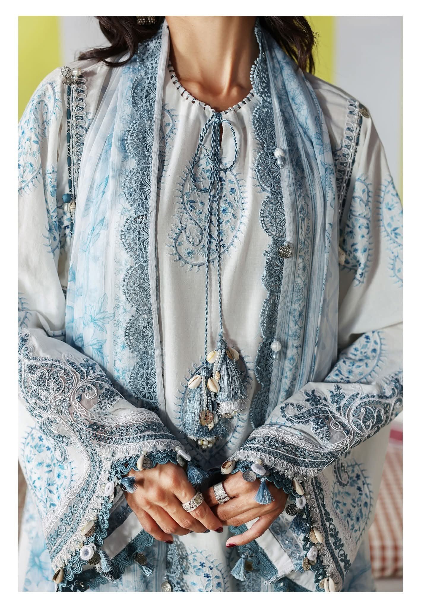 3 Piece Stitched Embroidered Lawn Suit
