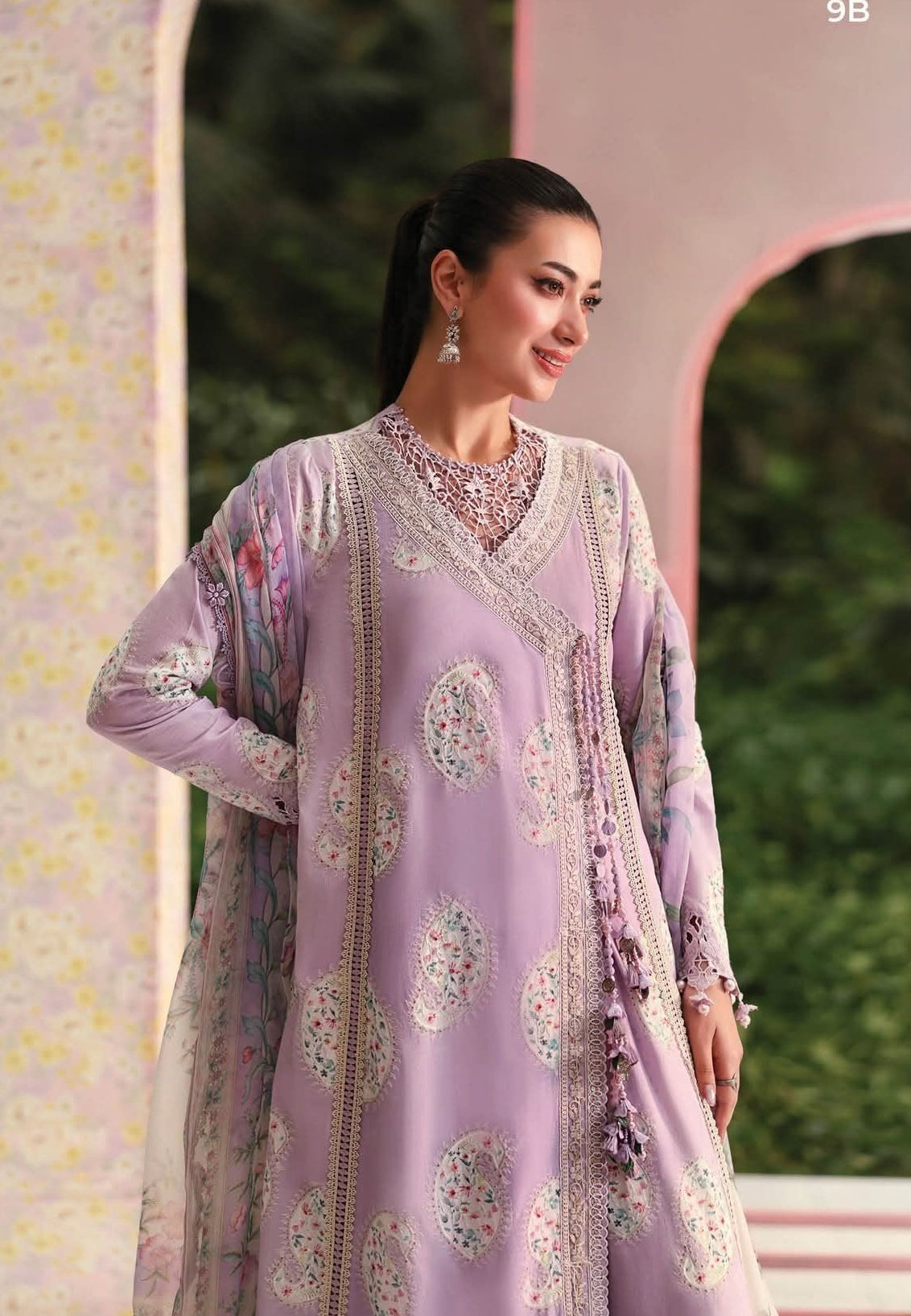 3 Piece Unstitched Embroidered Lawn Suit