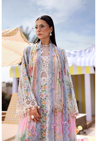 Maria.B M.Prints Embroidered Lawn Unstitched 3-Piece Suit