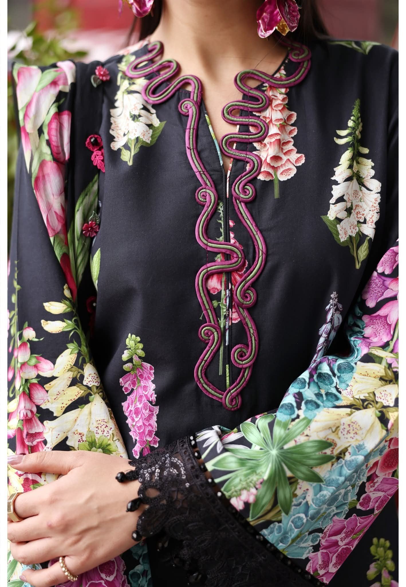 3 Piece Stitched Embroidered Lawn Suit