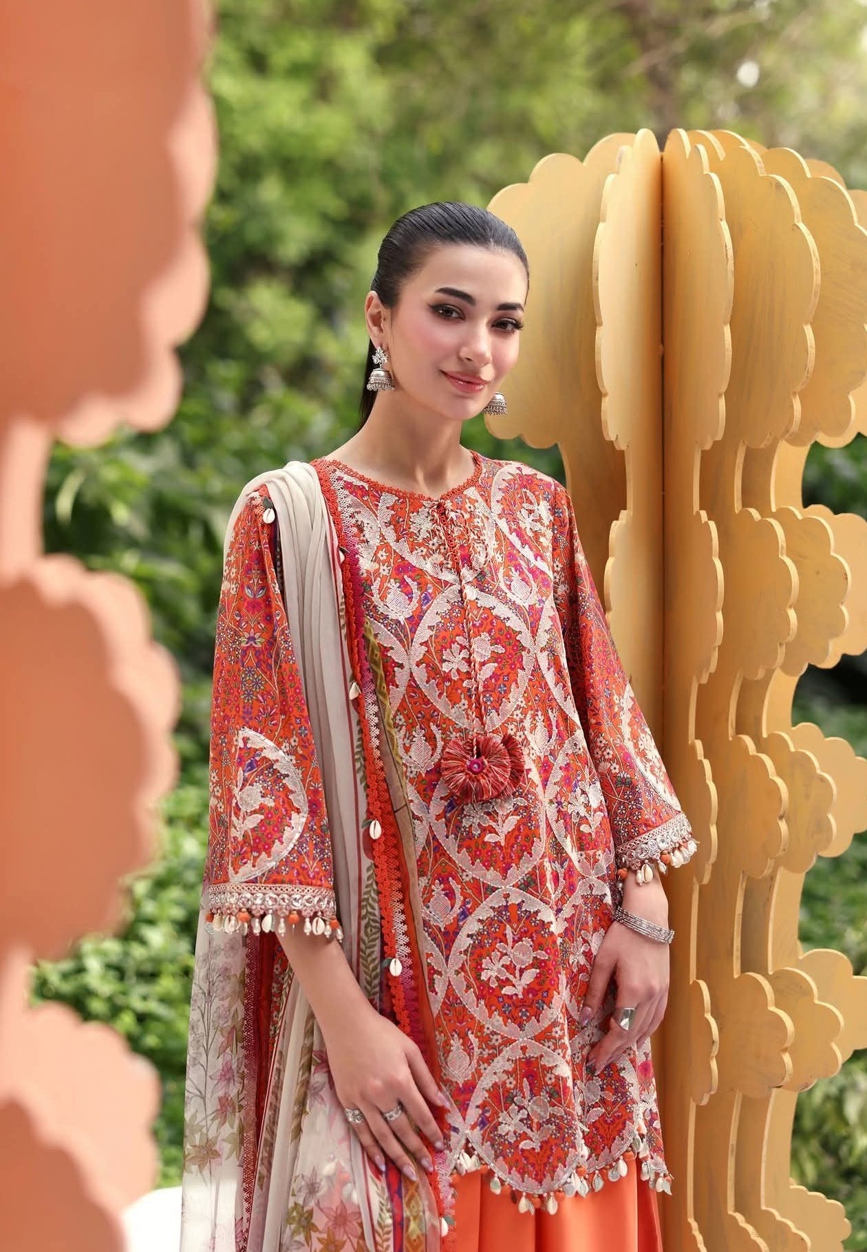 3 Piece Stitched Embroidered Lawn Suit
