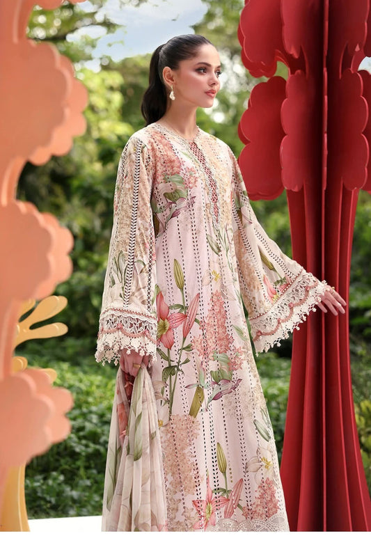 3 Piece Stitched Embroidered Lawn Suit