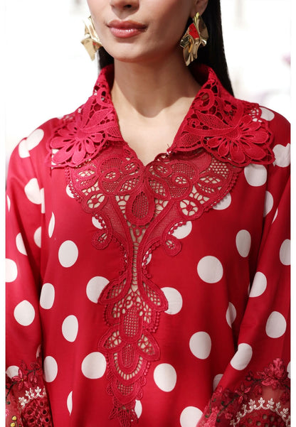 3 Piece Unstitched Embroidered Lawn Suit