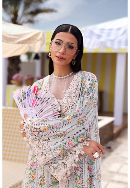 Maria.B M.Prints Embroidered Lawn Unstitched 3-Piece Suit