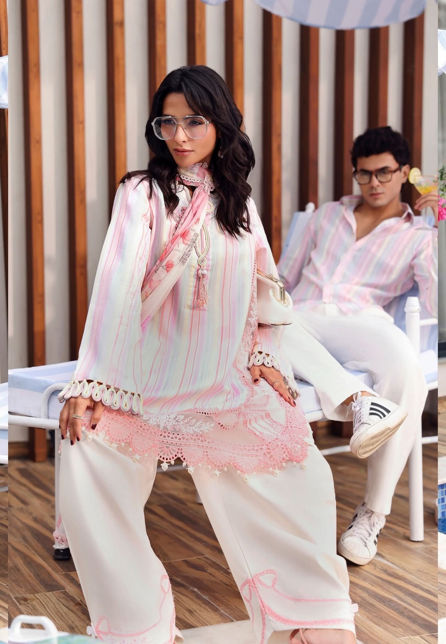 3 Piece Stitched Embroidered Jacquard Suit
