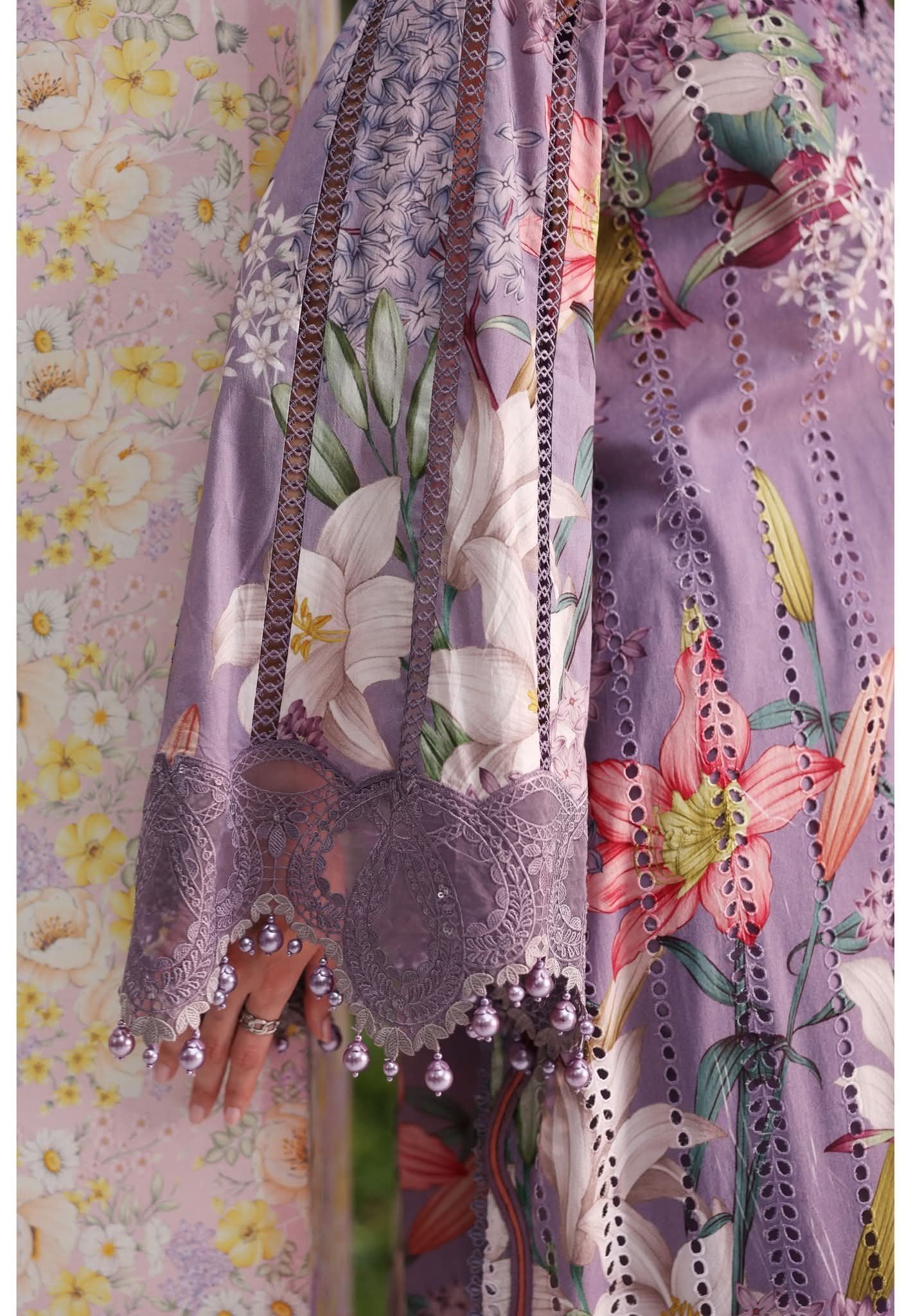 3 Piece Stitched Embroidered Lawn Suit