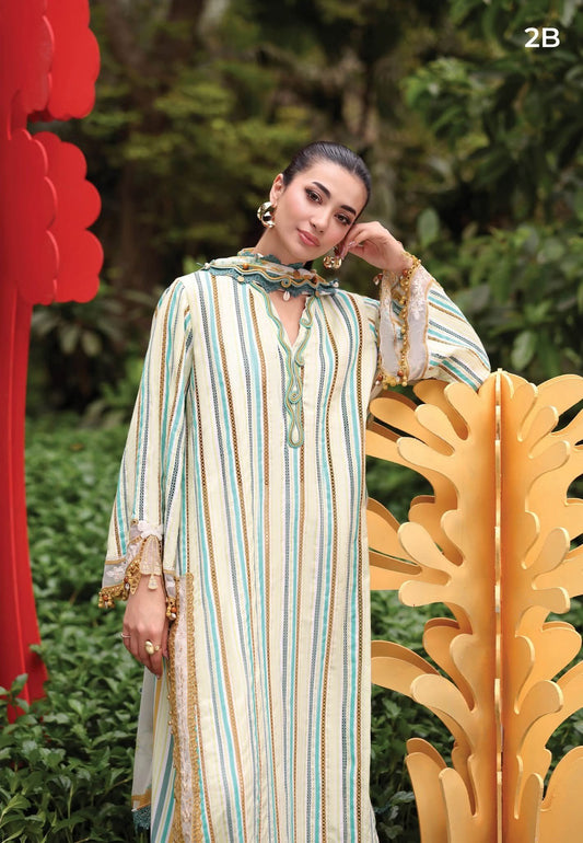 3 Piece Stitched Embroidered Jacquard Suit