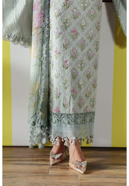 3 Piece Stitched Embroidered Lawn Suit