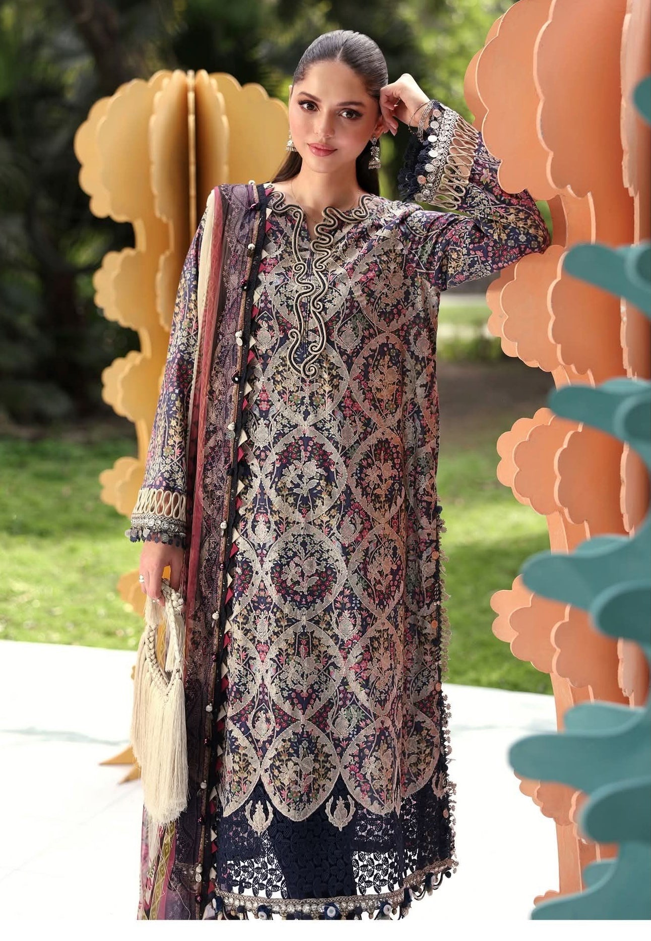 3 Piece Stitched Embroidered Lawn Suit