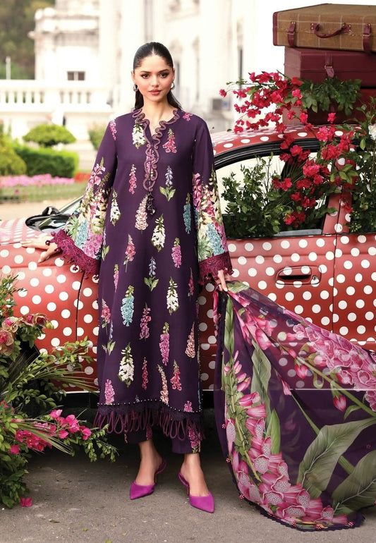 3 Piece Stitched Embroidered Lawn Suit