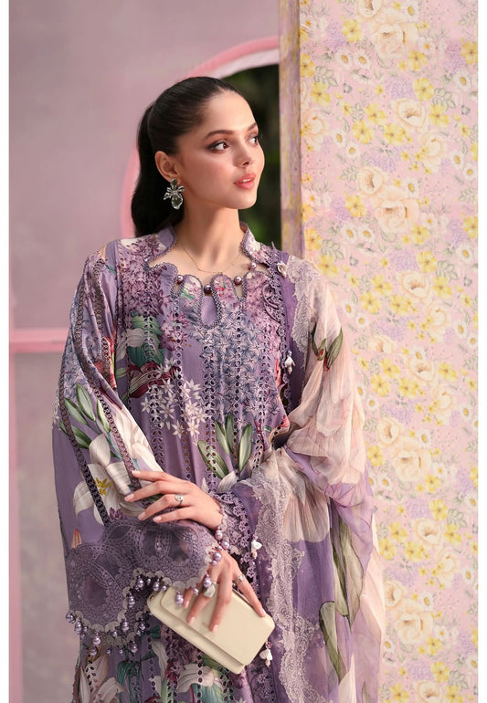 3 Piece Stitched Embroidered Lawn Suit