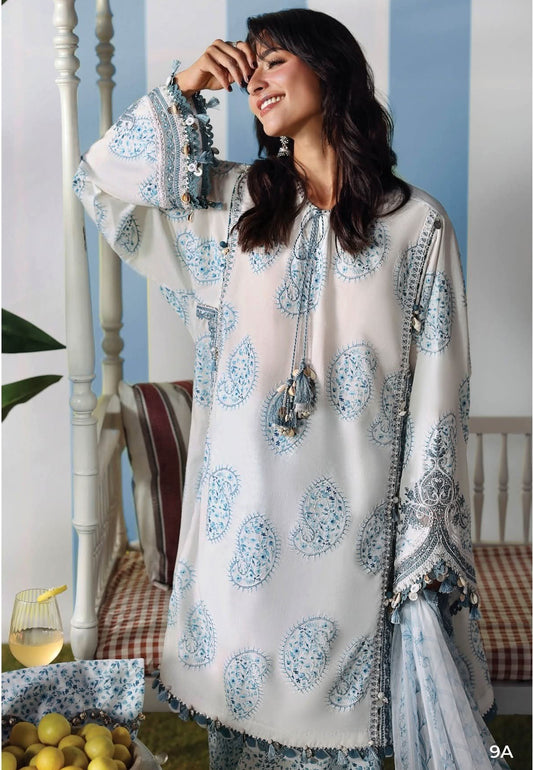 3 Piece Stitched Embroidered Lawn Suit