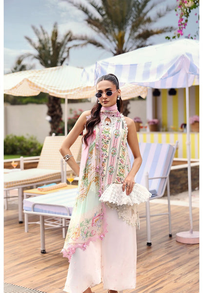 3 Piece Unstitched Embroidered Lawn Suit