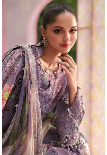 3 Piece Stitched Embroidered Lawn Suit