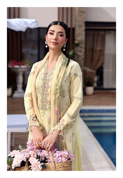 3 Piece Stitched Embroidered Lawn Suit