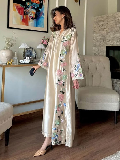 2 piece pure sheesha silk kaftan
